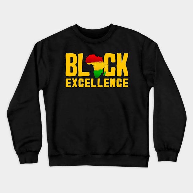 Black Excellence Crewneck Sweatshirt by Rebrand